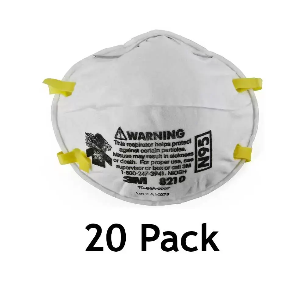 3M 8210 N95 Safety Mask Disposable 20 Pack
