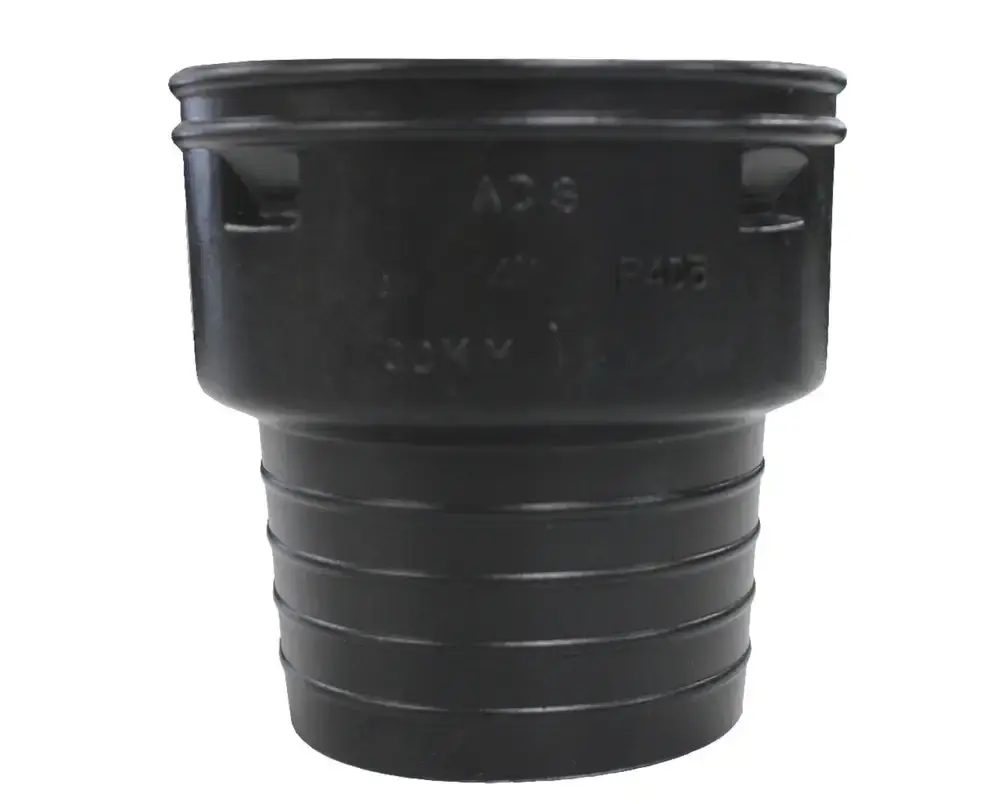 ADS 0662AAHAN Snap Corrugated-to-Clay Pipe Adapter, Polyethylene, 6